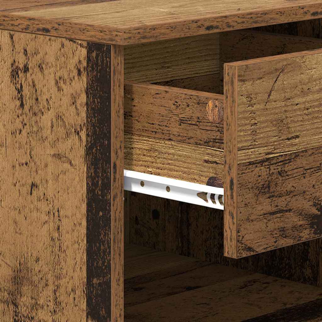 vidaXL Bettschrank 2 pcs Altholz 40 x 39 x 40 cm Holzwerkstoff