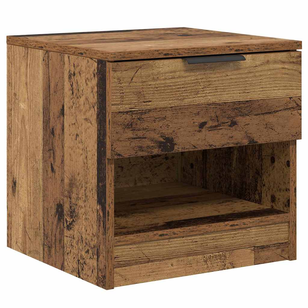 vidaXL Bettschrank 2 pcs Altholz 40 x 39 x 40 cm Holzwerkstoff