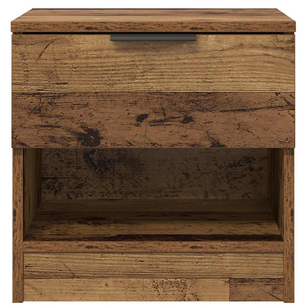 vidaXL Bettschrank 2 pcs Altholz 40 x 39 x 40 cm Holzwerkstoff