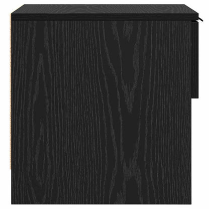 vidaXL Bettschrank 2 pcs Schwarz Eichen-Optik 40 x 39 x 40 cm