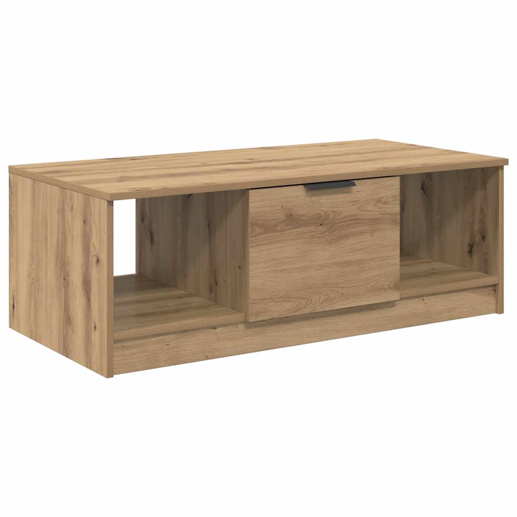 Couchtisch Artisan-Eiche 102 x 50 x 36cm Holzwerkstoff