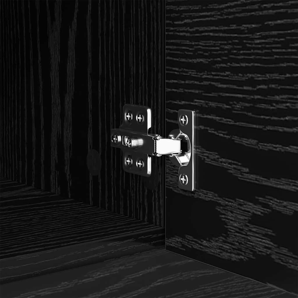 Couchtisch Schwarz Eichen-Optik 102 x 50 x 36cm Holzwerkstoff