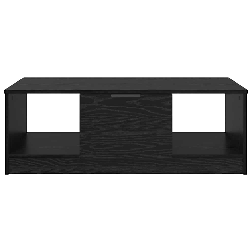 Couchtisch Schwarz Eichen-Optik 102 x 50 x 36cm Holzwerkstoff