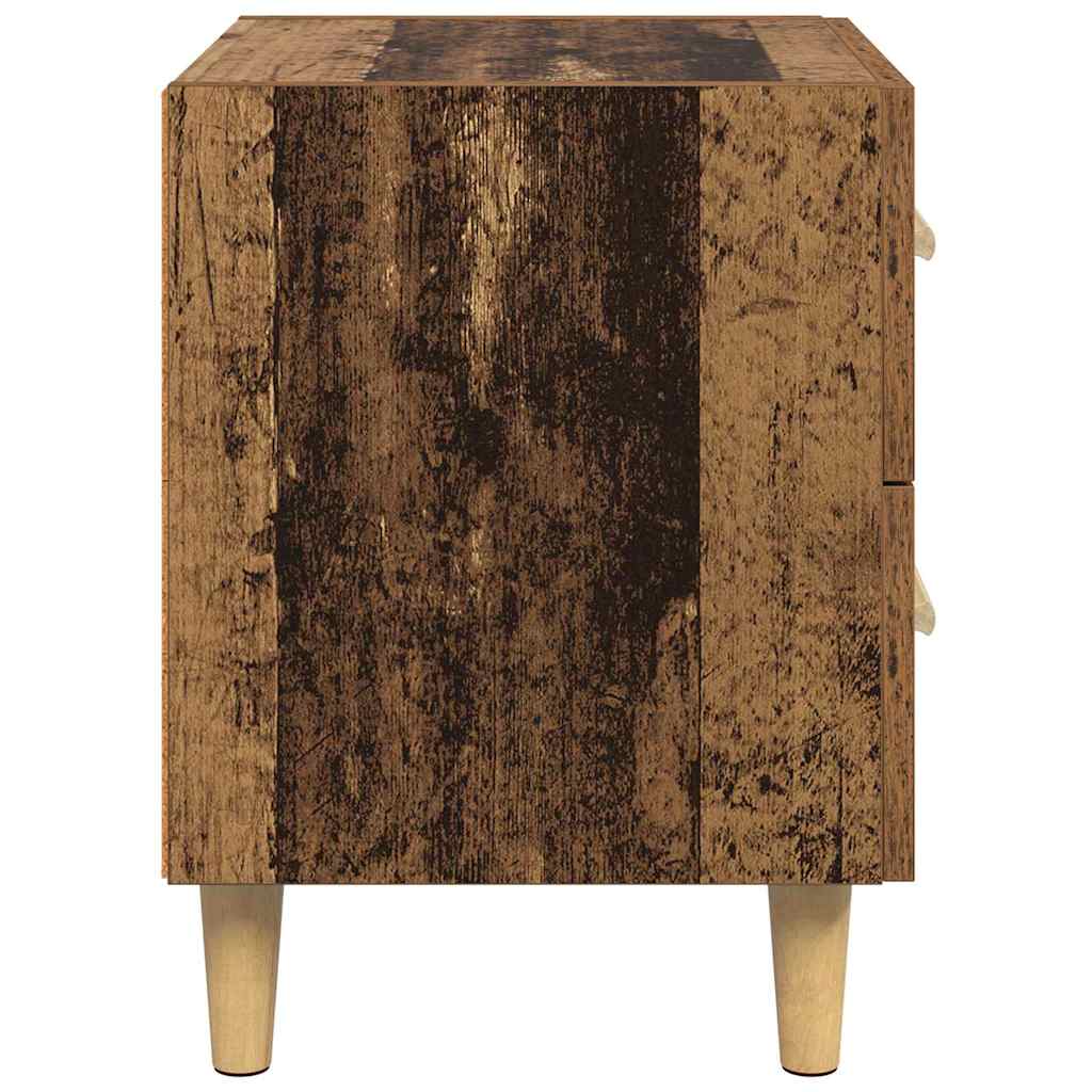 vidaXL Bettschrank Altholz 40 x 35 x 47,5 cm Holzwerkstoff