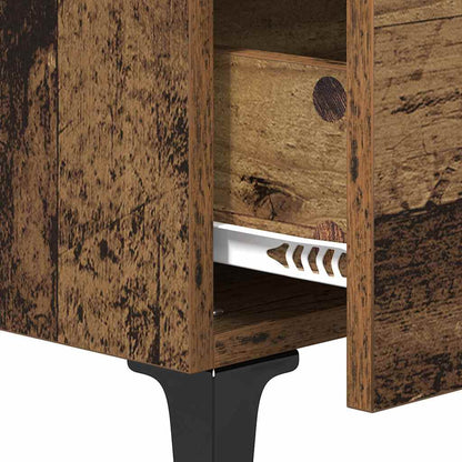 vidaXL Bettschrank Altholz 40 x 35 x 47,5 cm Holzwerkstoff