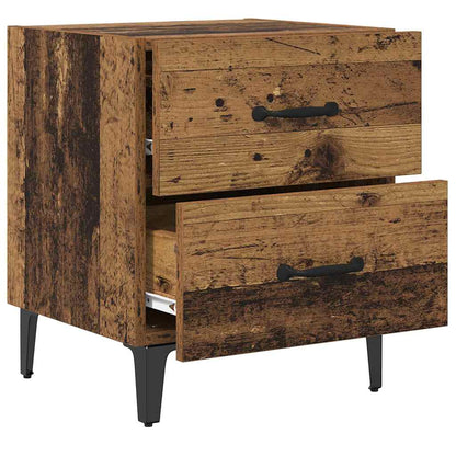 vidaXL Bettschrank Altholz 40 x 35 x 47,5 cm Holzwerkstoff