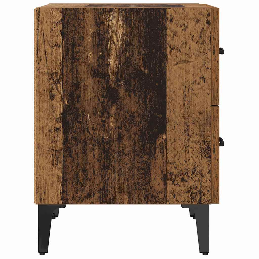 vidaXL Bettschrank Altholz 40 x 35 x 47,5 cm Holzwerkstoff