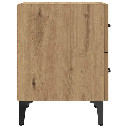 vidaXL Bettschrank Artisan-Eiche 40 x 35 x 47,5 cm Holzwerkstoff
