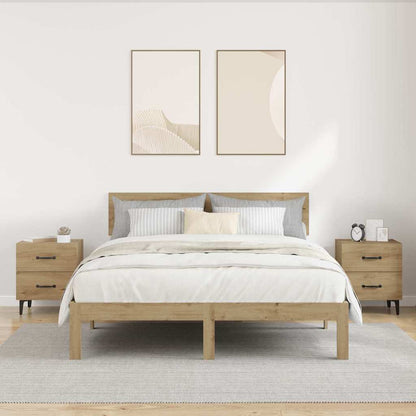vidaXL Bettschrank 2 pcs Artisan-Eiche 40 x 35 x 47,5 cm Holzwerkstoff