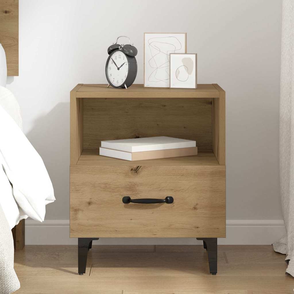 vidaXL Nachttisch Artisan-Eiche 40 x 35 x 47,5 cm Holzwerkstoff