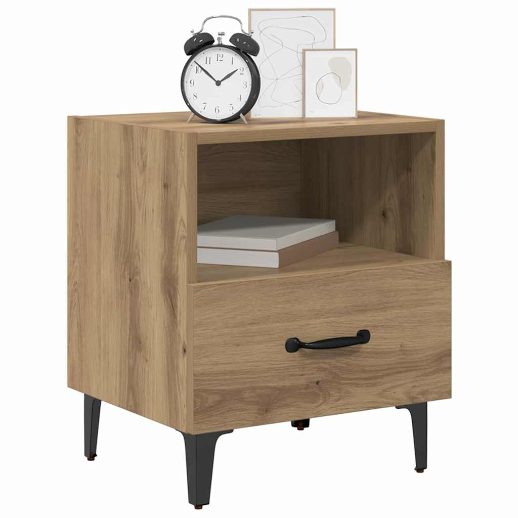 vidaXL Nachttisch Artisan-Eiche 40 x 35 x 47,5 cm Holzwerkstoff