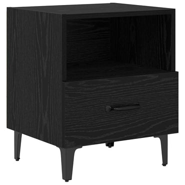 vidaXL Nachttisch Schwarz Eichen-Optik 40 x 35 x 47,5 cm Holzwerkstoff