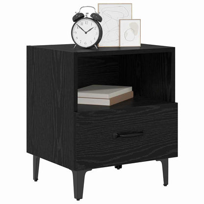 vidaXL Nachttisch Schwarz Eichen-Optik 40 x 35 x 47,5 cm Holzwerkstoff