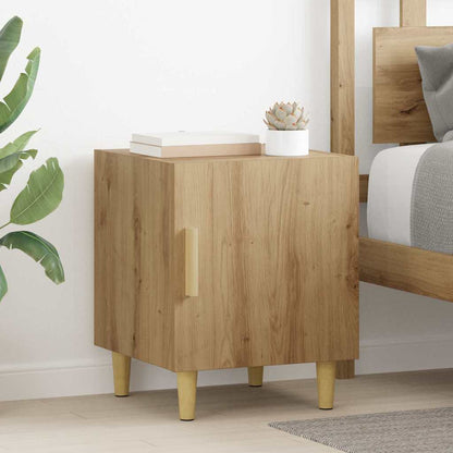 vidaXL Nachttisch 2 pcs Artisan-Eiche 40 x 40 x 50 cm Holzwerkstoff