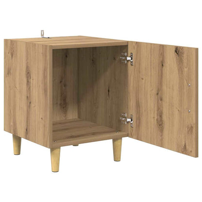 vidaXL Nachttisch 2 pcs Artisan-Eiche 40 x 40 x 50 cm Holzwerkstoff