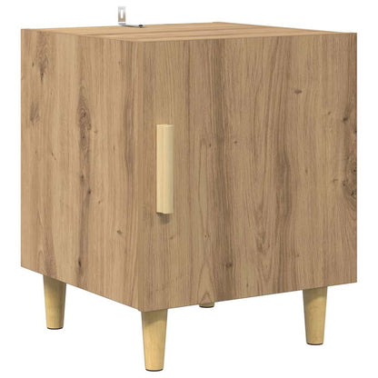 vidaXL Nachttisch 2 pcs Artisan-Eiche 40 x 40 x 50 cm Holzwerkstoff