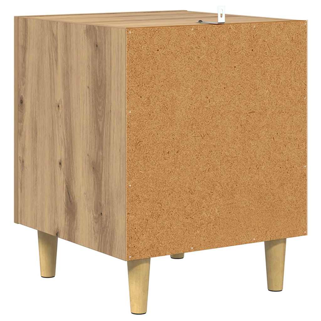 vidaXL Nachttisch 2 pcs Artisan-Eiche 40 x 40 x 50 cm Holzwerkstoff