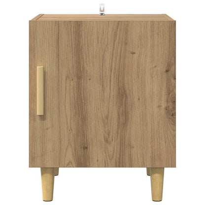 vidaXL Nachttisch 2 pcs Artisan-Eiche 40 x 40 x 50 cm Holzwerkstoff