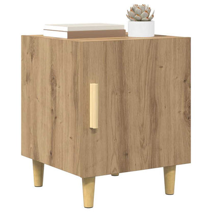 vidaXL Nachttisch 2 pcs Artisan-Eiche 40 x 40 x 50 cm Holzwerkstoff