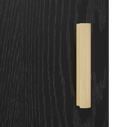 vidaXL Nachttisch 2 pcs Schwarz Eichen-Optik 40 x 40 x 50 cm