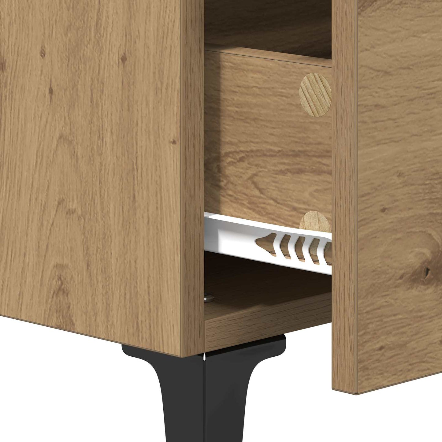 vidaXL Nachttisch Artisan-Eiche 40 x 40,5 x 66 cm Holzwerkstoff