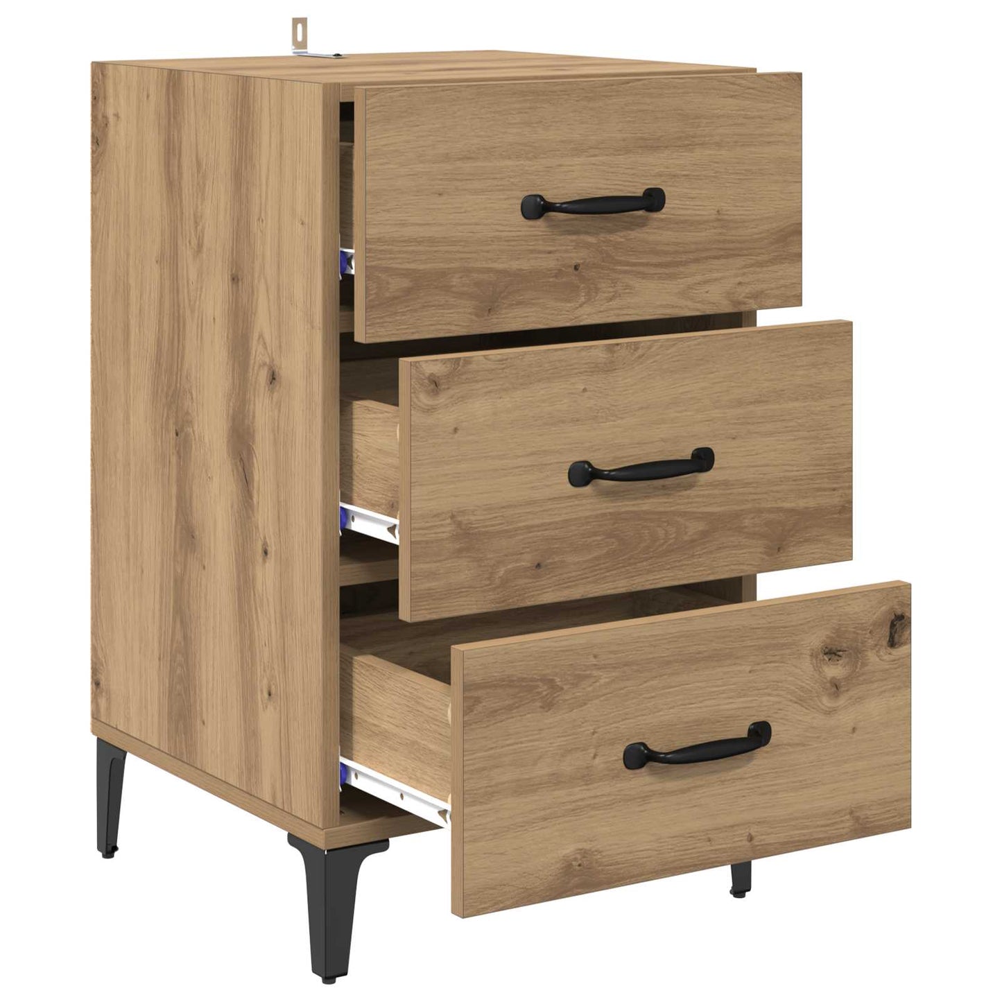 vidaXL Nachttisch Artisan-Eiche 40 x 40,5 x 66 cm Holzwerkstoff