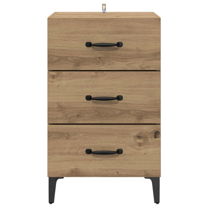 vidaXL Nachttisch Artisan-Eiche 40 x 40,5 x 66 cm Holzwerkstoff