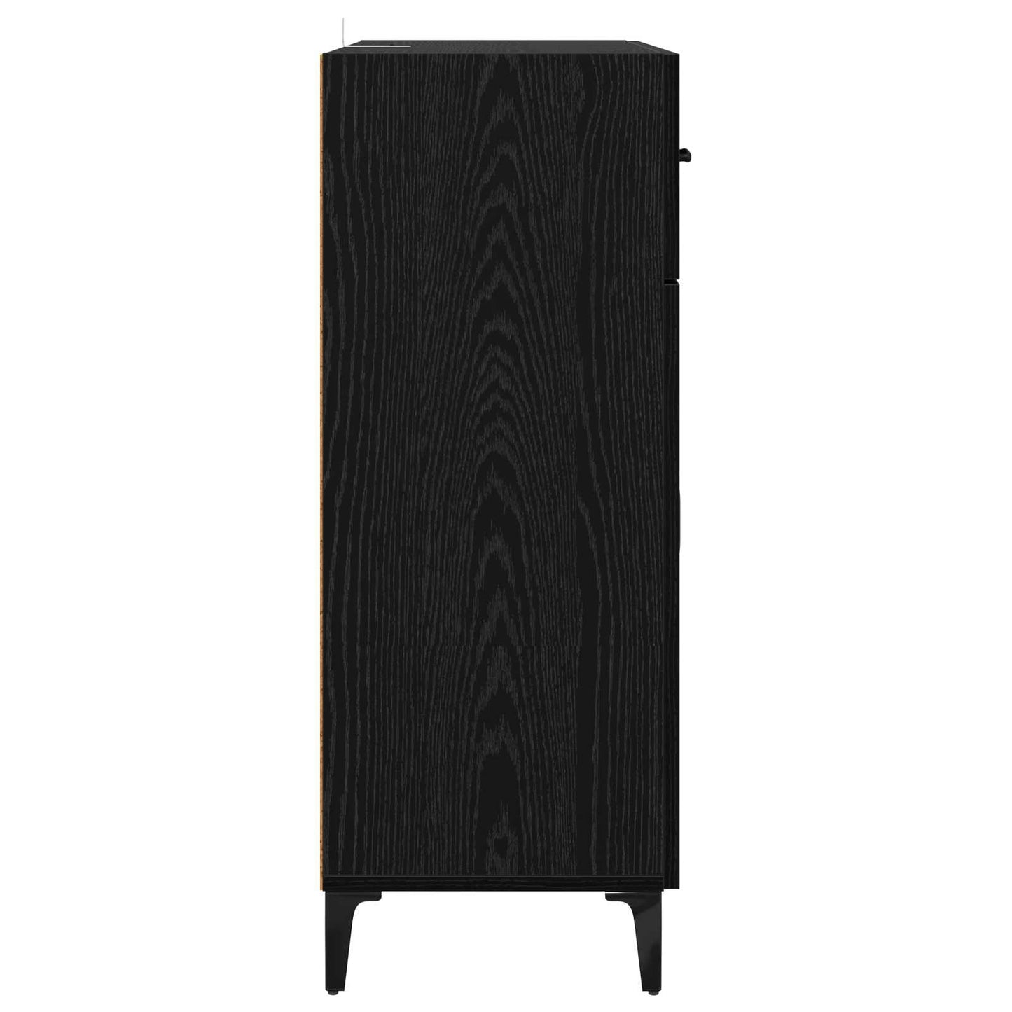 vidaXL Sideboard Schwarz Eichen-Optik 69,5 x 34 x 90 cm Holzwerkstoff