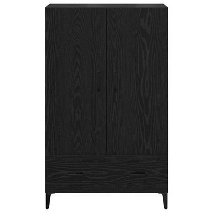Highboard mit Schubladen Schwarz Eichen-Optik 70 x 31 x 115 cm
