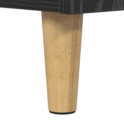 vidaXL Sideboard Schwarz Eichen-Optik 69,5 x 32,5 x 90 cm