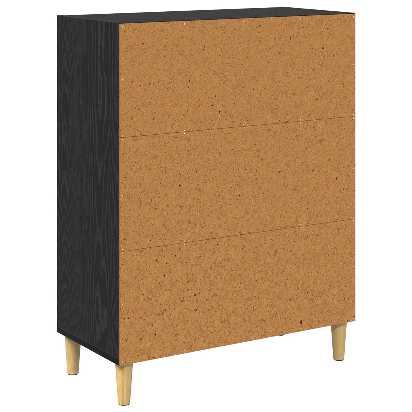 vidaXL Sideboard Schwarz Eichen-Optik 69,5 x 32,5 x 90 cm