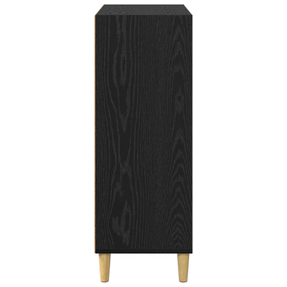 vidaXL Sideboard Schwarz Eichen-Optik 69,5 x 32,5 x 90 cm