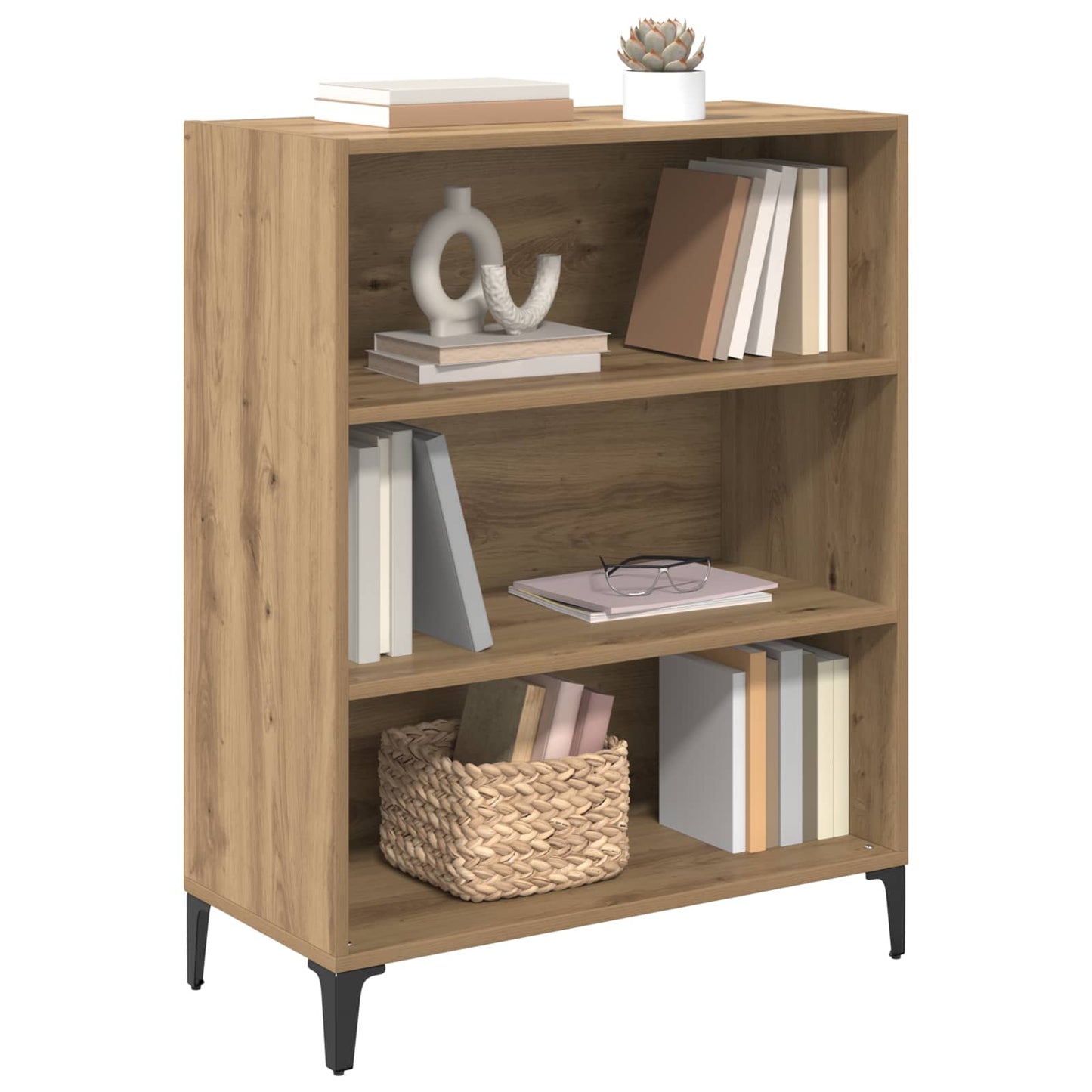 vidaXL Sideboard Artisan-Eiche 69,5 x 32,5 x 90 cm Holzwerkstoff