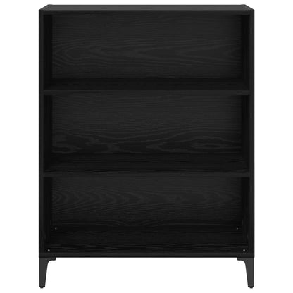 vidaXL Sideboard Schwarz Eichen-Optik 69,5 x 32,5 x 90 cm