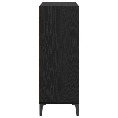 vidaXL Sideboard Schwarz Eichen-Optik 69,5 x 32,5 x 90 cm