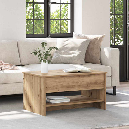 vidaXL Couchtisch Artisan-Eiche 80 x 50,5 x 41,5 cm Holzwerkstoff