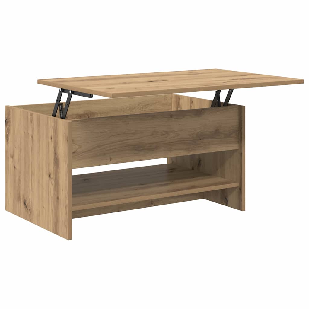 vidaXL Couchtisch Artisan-Eiche 80 x 50,5 x 41,5 cm Holzwerkstoff