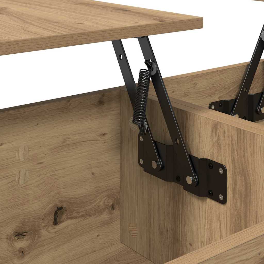 vidaXL Couchtisch Artisan-Eiche 102 x 50,5 x 46,5 cm Holzwerkstoff