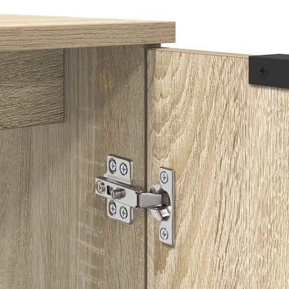 vidaXL Badezimmerschrank mit Speicher Sonoma-Eiche 64,5 x 33,5 x 59 cm