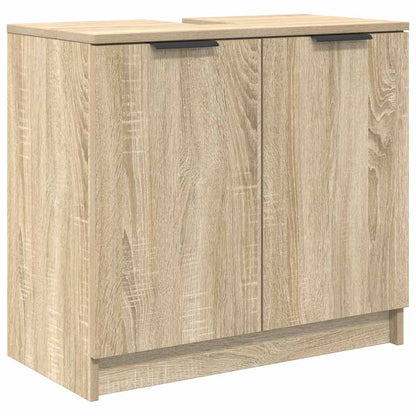 Badezimmerschrank mit Speicher Sonoma-Eiche 64,5 x 33,5 x 59 cm