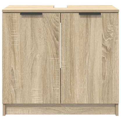 Badezimmerschrank mit Speicher Sonoma-Eiche 64,5 x 33,5 x 59 cm