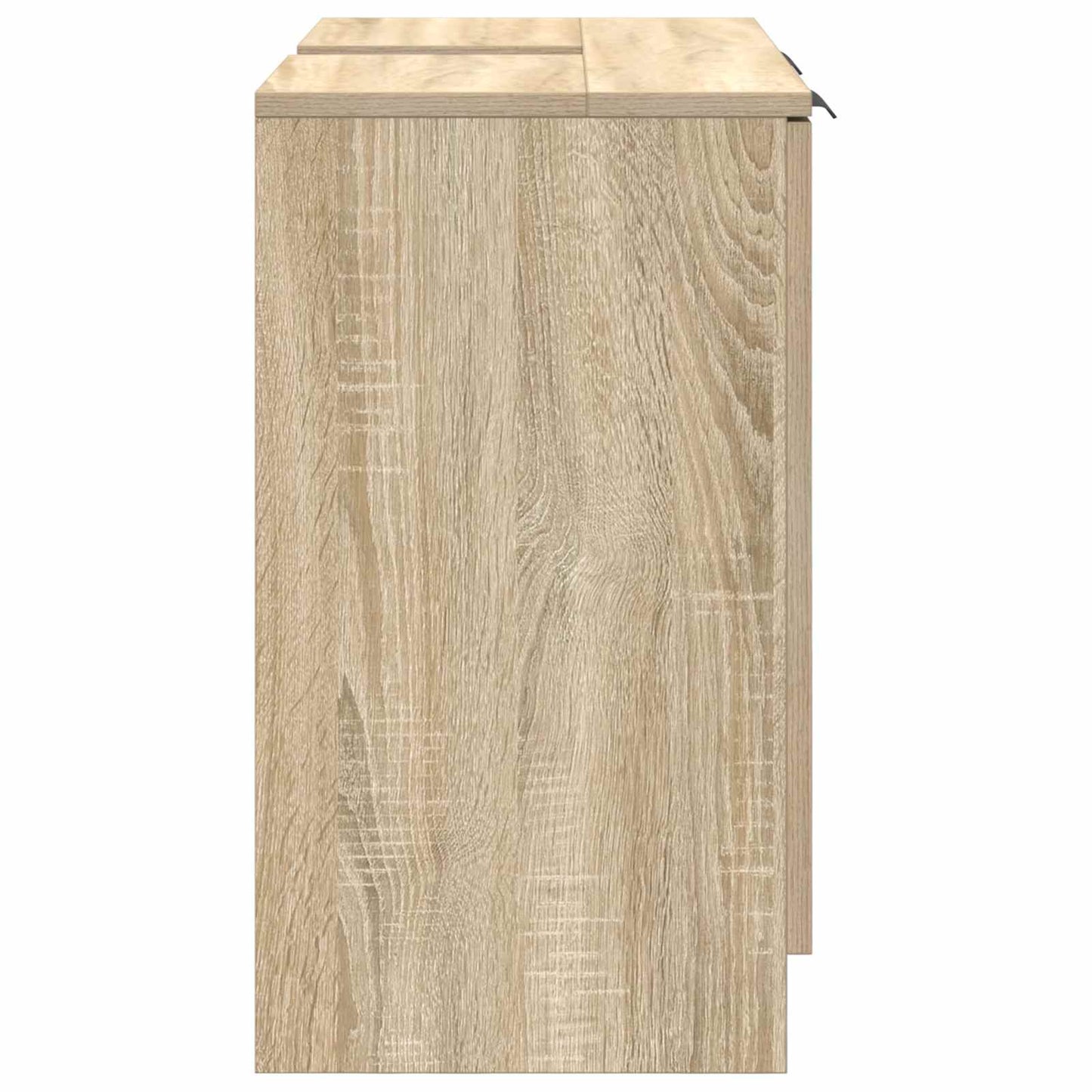 vidaXL Badezimmerschrank mit Speicher Sonoma-Eiche 64,5 x 33,5 x 59 cm