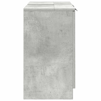 vidaXL Badezimmerschrank Beton Grau 64,5 x 33,5 x 59 cm Holzwerkstoff