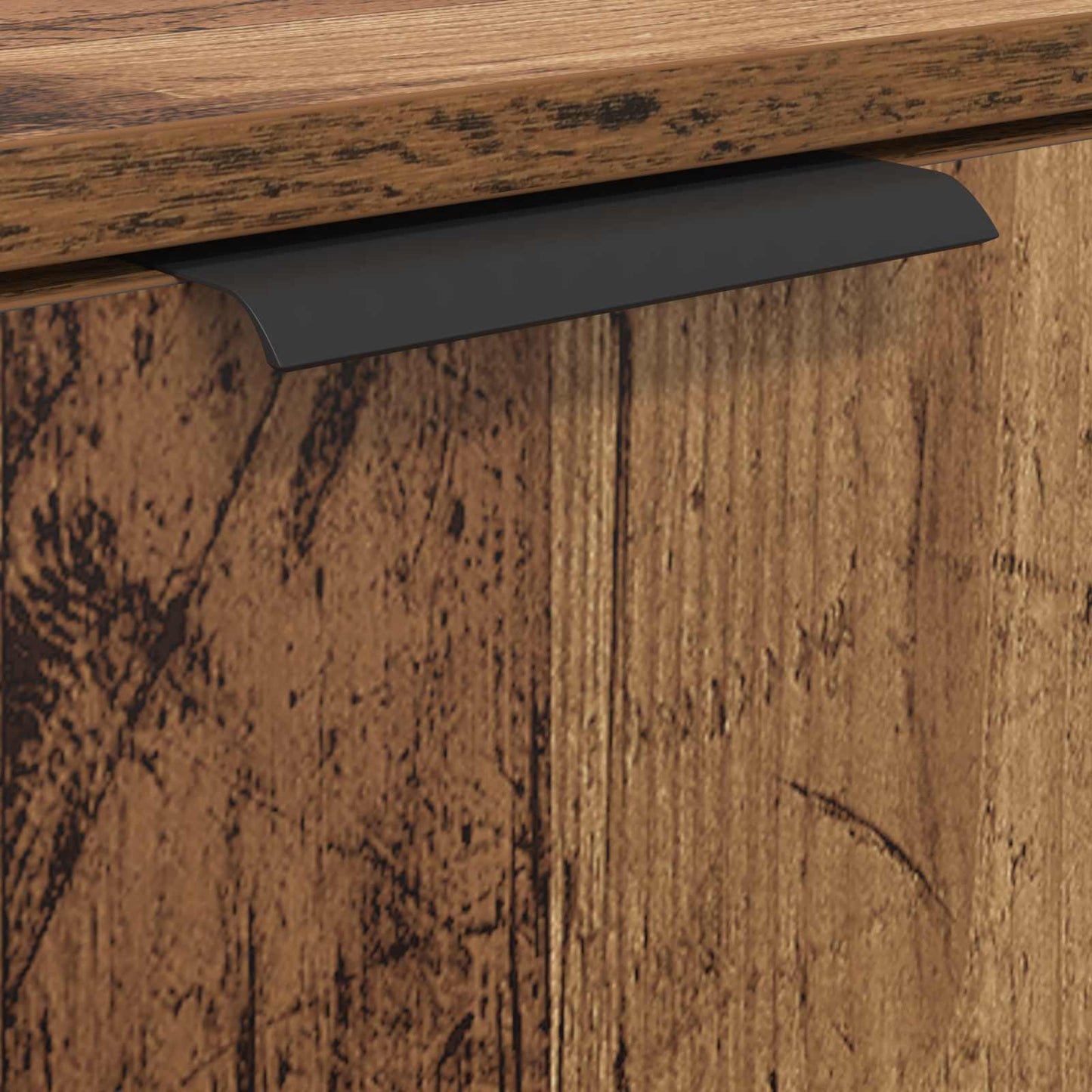 vidaXL Badezimmerschrank Altholz 64,5 x 33,5 x 59 cm Holzwerkstoff