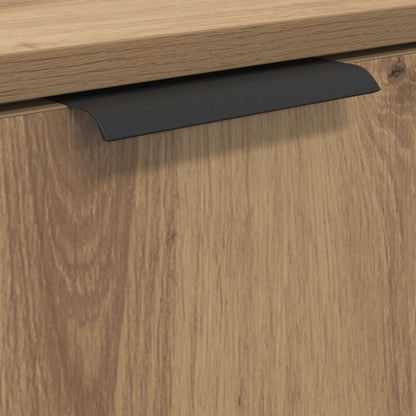 vidaXL Badezimmerschrank mit Tür Artisan-Eiche 64,5 x 33,5 x 59 cm