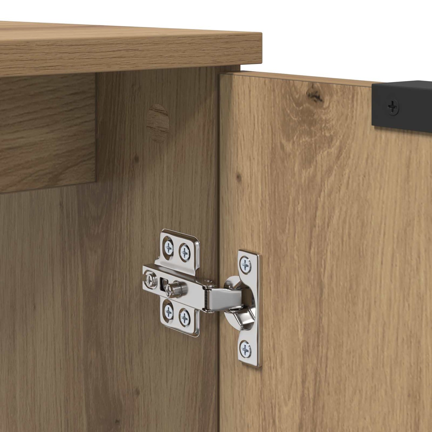 vidaXL Badezimmerschrank mit Tür Artisan-Eiche 64,5 x 33,5 x 59 cm