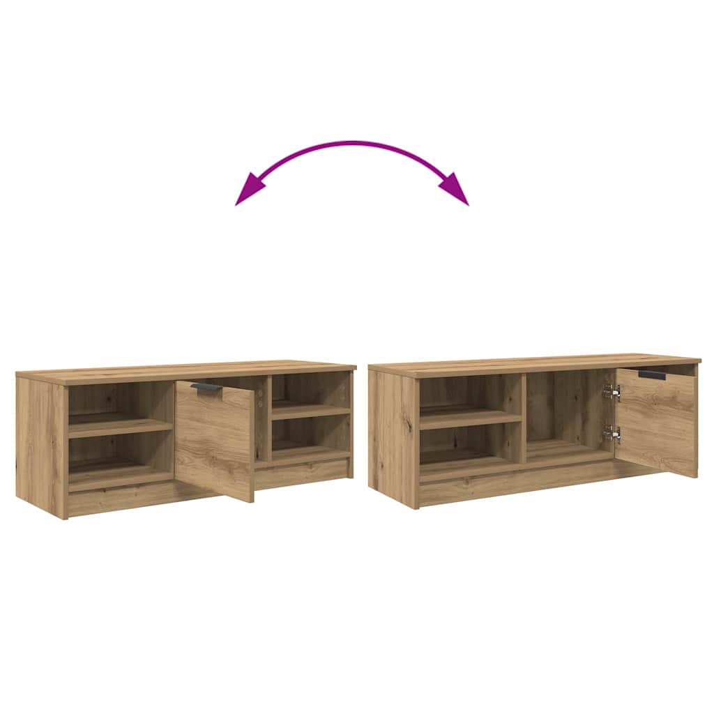 vidaXL TV-Schränk Artisan-Eiche 102 x 35 x 36,5 cm Holzwerkstoff
