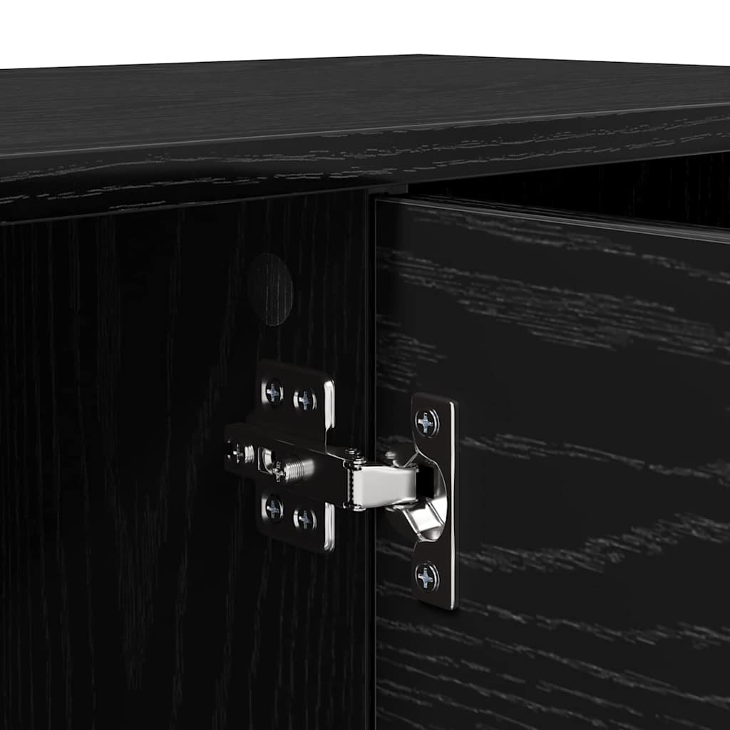 TV-Schränk Schwarz Eichen-Optik 102 x 35 x 36,5 cm