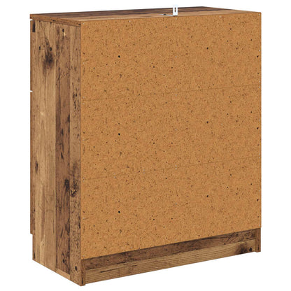 vidaXL Sideboard mit Schubladen Altholz 60 x 30 x 70 cm Holzwerkstoff