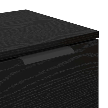 vidaXL Sideboard Schwarz Eichen-Optik 60 x 30 x 70 cm Holzwerkstoff